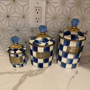 ROYAL CHECK ENAMEL SET